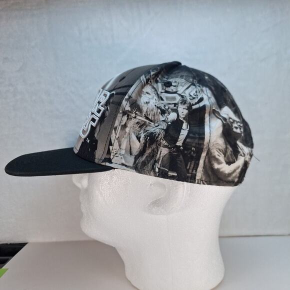 STAR WARS Movie Logo Darth Vader Luke Skywalker Snapback Hat - Picture 3 of 9